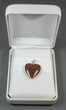 Red Heart, Agatized Dinosaur Bone (Gembone) Pendant #84762-4